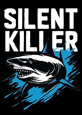 Silent Killer Shark Graphic