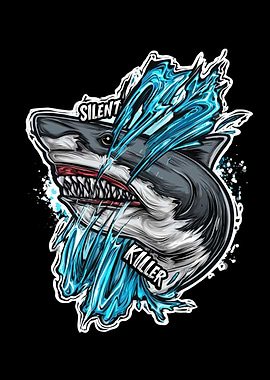 Shark Silent Killer Illustration