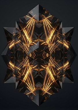 Geometric Crystal with Golden Light