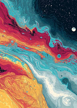 Cosmic Swirls and Celestial Bodies