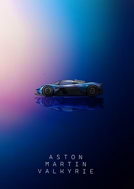 Aston Martin Valkyrie Super Car Poster