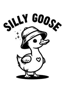 Silly Goose Duckling with Hat