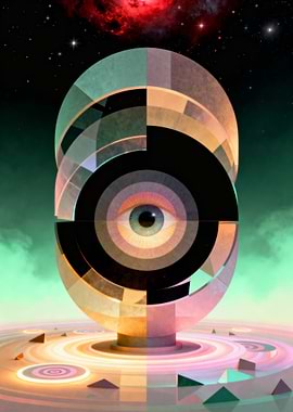 Cosmic Eye Sculpture