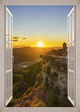 Sunrise Over Mountain Village