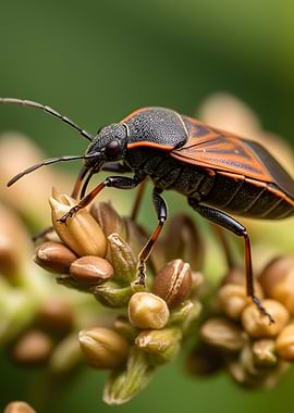 Boxelder Bug on Seeds