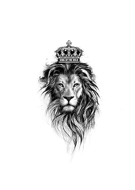 Lion King Crown Tattoo Design