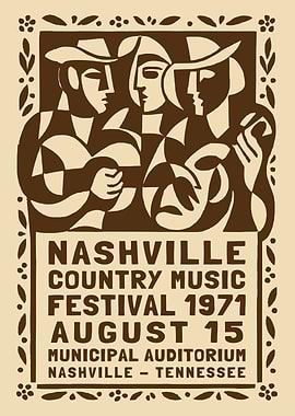 Nashville Country Festival Poster