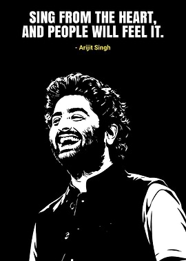 Arijit Singh Quote Poster