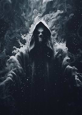 Grim Reaper Smoke Portrait