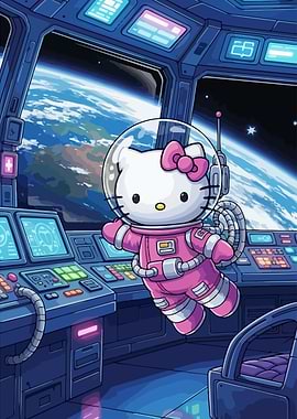 Hello Kitty in Space