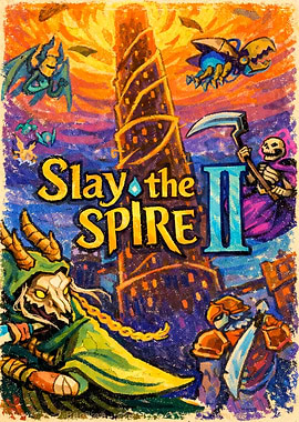 Slay the Spire II Crayon Style Game Art