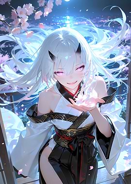 Moonlit Blossom Oni