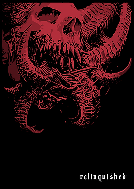 Demonic Skull with Horns