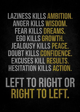 Motivational Text Art