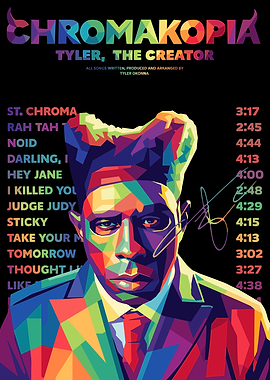 Tyler, The Creator Chromakopia Poster
