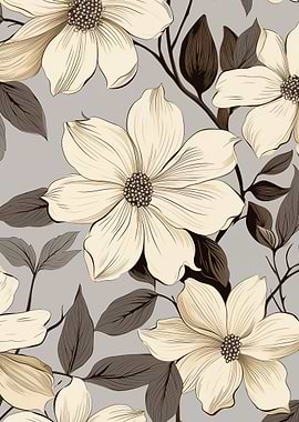 Creamy Floral Pattern