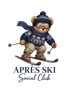 Teddy Bear Skiing Après Ski Social Club