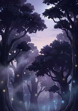 Enchanted Forest at Twilight