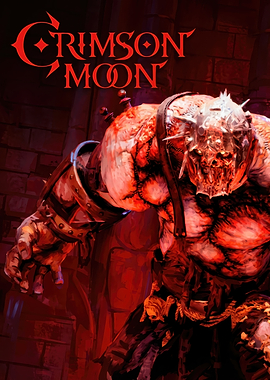 Crimson Moon Monster Art