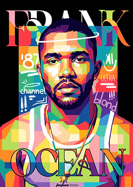 Frank Ocean Pop Art Portrait