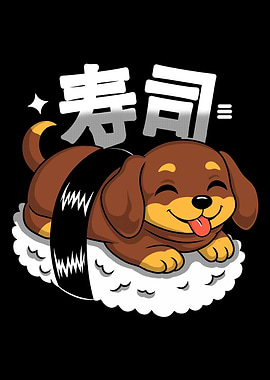 Cute Dog Sushi