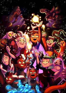 The Owl House Characters in Space
