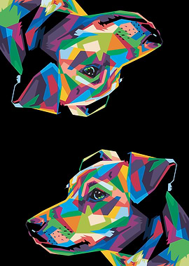 Colorful Dog Portraits