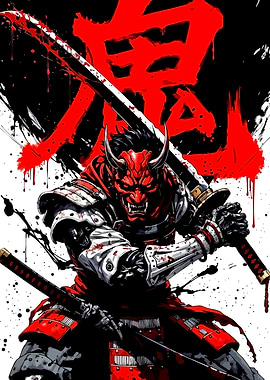 Samurai Oni with Katana