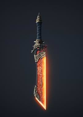 Fantasy Glowing Sword