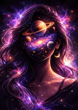 Cosmic Woman Portrait
