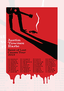 Justin Townes Earle Tour Poster