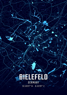 Bielefeld Midnight City Map