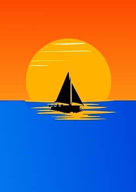 Sailboat at Sunset