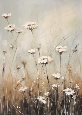 Vintage White Wildflowers