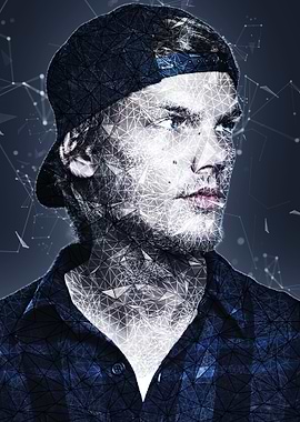 Avicii Geometric Portrait