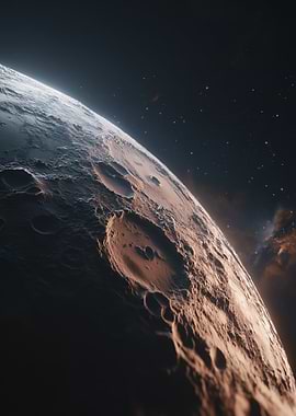 Close-up of the Moon's Surface