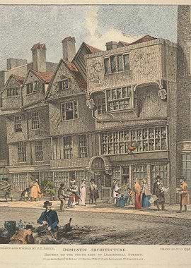 Vintage Domestic Architecture Scene