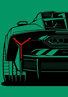 Lamborghini Rear View