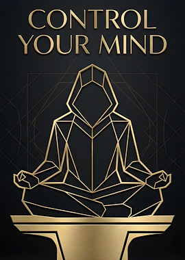 Control Your Mind Meditation Art