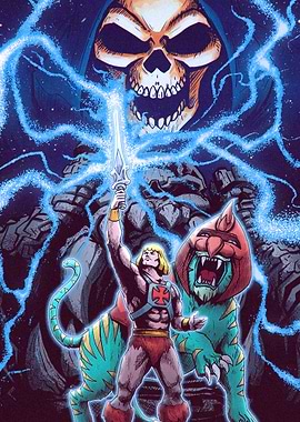 He-Man and Battle Cat vs. Skeletor