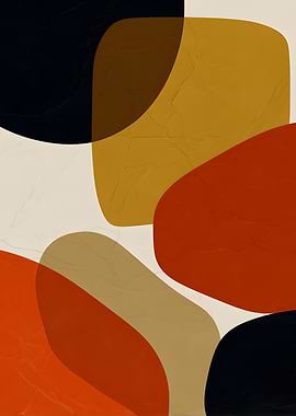 Abstract Geometric Shapes with Textured Background