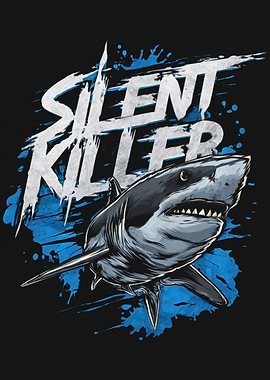 Silent Killer Shark Graphic