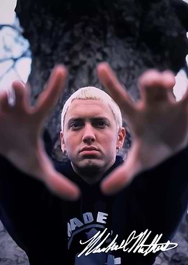 Eminem Framed by Hands