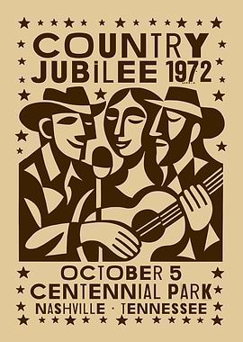 Country Jubilee 1972 Poster