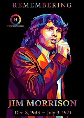 Jim Morrison Pop Art Portrait