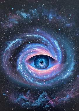 Cosmic Eye Galaxy Painting