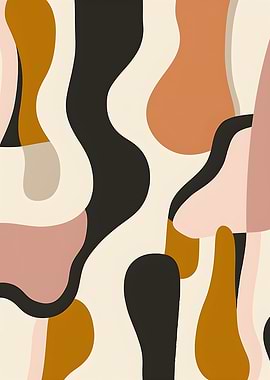 Abstract Organic Shapes Pattern