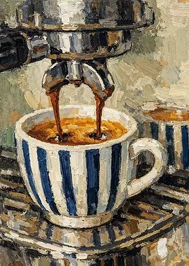 Coffee Machine Espresso Maker Painting