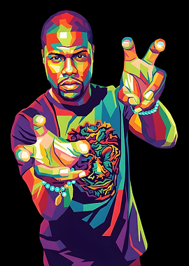 Kevin Hart Pop Art Portrait