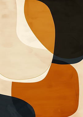 Abstract Organic Shapes Art